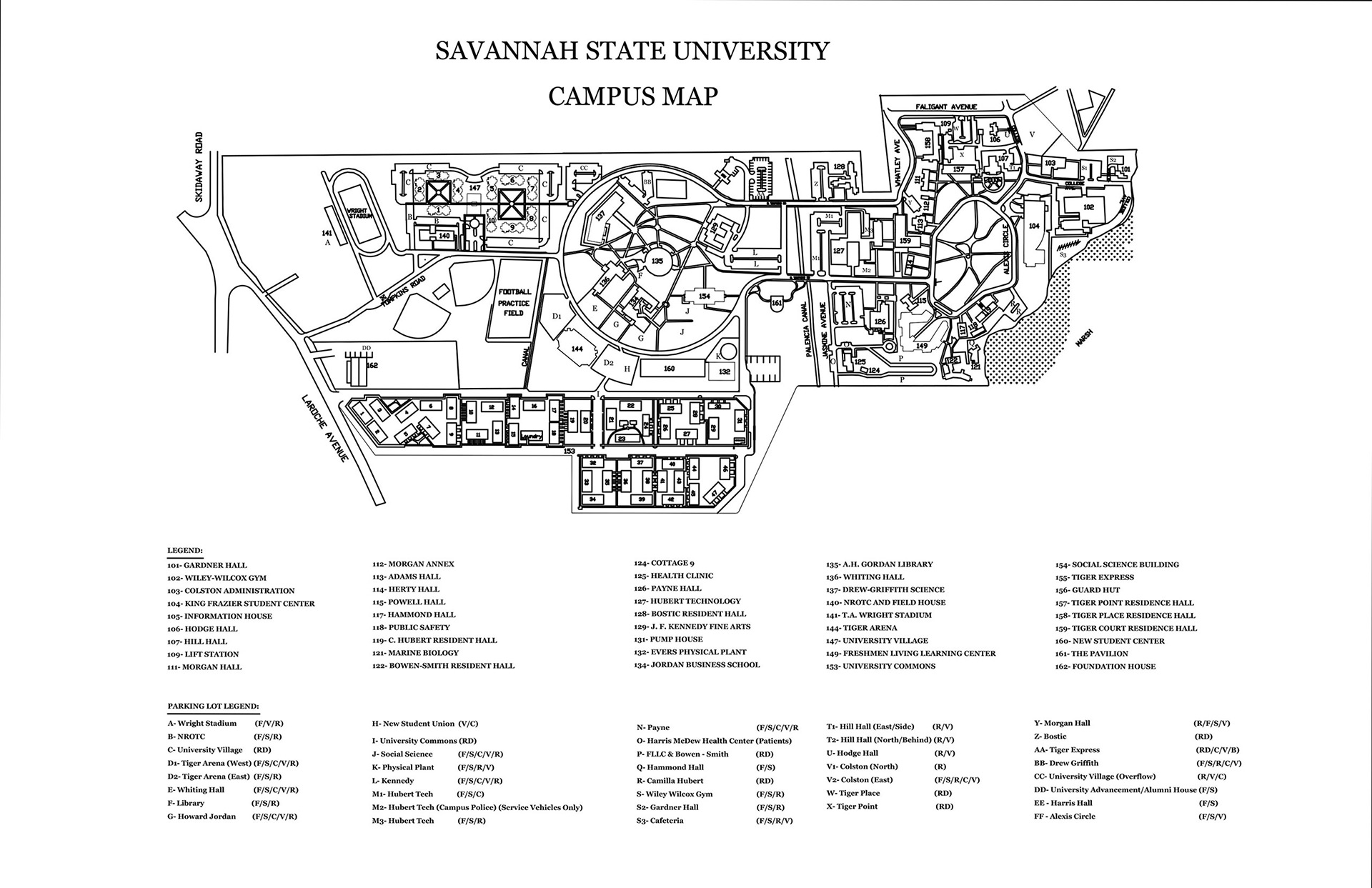 Savannah State University Map